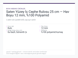 Saten Yüzey İç Cephe Rulosu 25 cm — Hav Boyu 12 mm, %100 Polyamid
