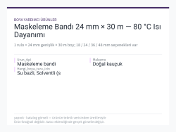 Maskeleme Bandı 24 mm × 30 m — 80 °C Isı Dayanımı
