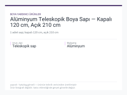 Alüminyum Teleskopik Boya Sapı — Kapalı 120 cm, Açık 210 cm