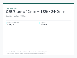 OSB/3 Levha 12 mm — 1220 × 2440 mm