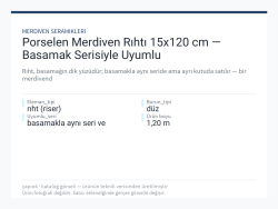 Porselen Merdiven Rıhtı 15x120 cm — Basamak Serisiyle Uyumlu