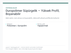 Duropolimer Süpürgelik — Yüksek Profil, Boyanabilir