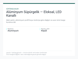 Alüminyum Süpürgelik — Eloksal, LED Kanallı