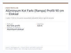 Alüminyum Kot Farkı (Rampa) Profili 90 cm — Eloksal