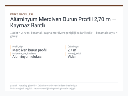 Alüminyum Merdiven Burun Profili 2,70 m — Kaymaz Bantlı