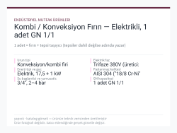 Kombi / Konveksiyon Fırın — Elektrikli, 1 adet GN 1/1
