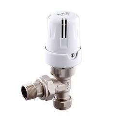 KAS Köşe Termostatik Radyatör Vanası 1/2 Pex-B