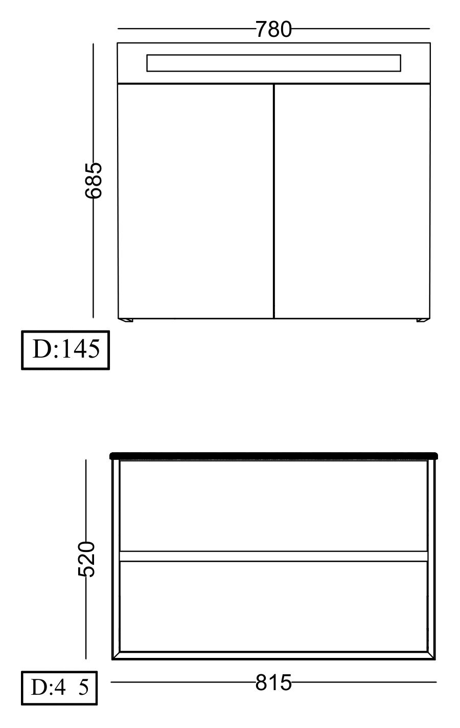 Lineart Prima 800 Lavabolu Modül + Prima Led Aydınlatmalı Ayna Dolap Modül 80 cm Cement uygulama örneği
