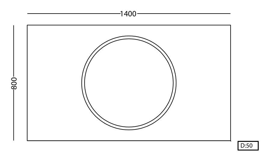 Lineart Bella Led Ayna 140x80 cm uygulama örneği