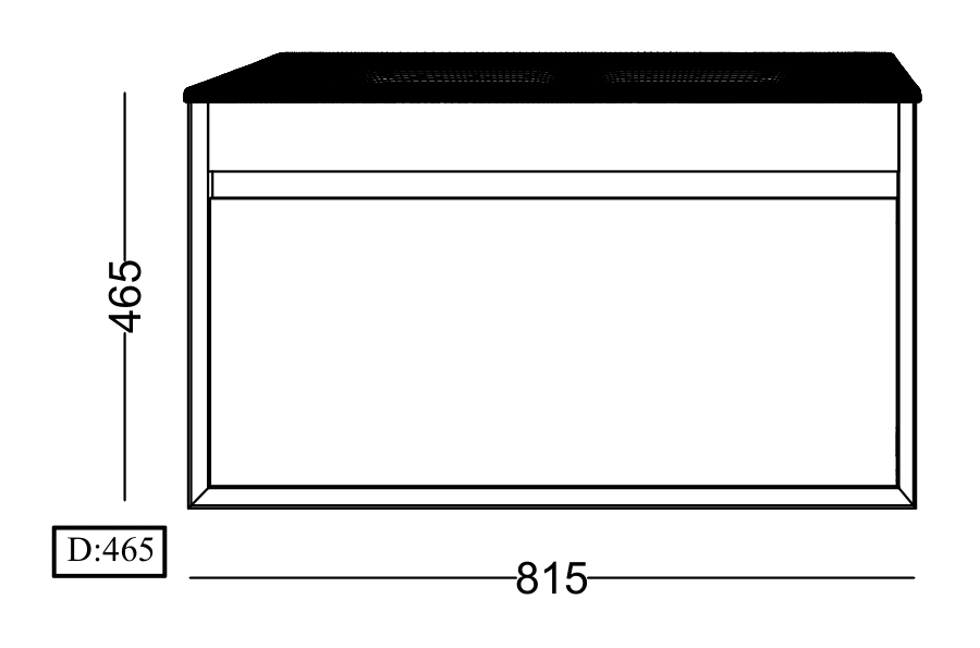 Lineart Keops 800 Lavabo Modül + Bold-Geo-Verti Ayna Dolap Modül 80 cm Salerno uygulama örneği