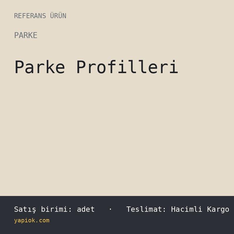 Aluminyum Laminat Parke Bitim Profili 270 cm