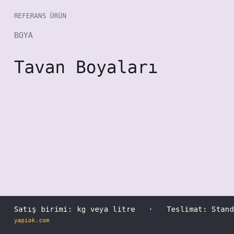Damlamaz Tam Mat Tavan Boyasi 20 kg