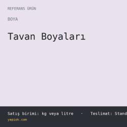 Damlamaz Tam Mat Tavan Boyasi 20 kg