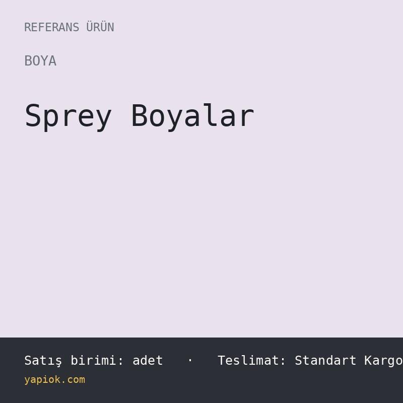 Akrilik Sprey Boya 400 ml, RAL Renk