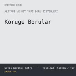 HDPE Koruge Boru DN/OD 315 mm SN8, 6 m Boy, Contalı Muflu