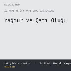 PVC Yağmur Oluğu 125 mm Yarım Yuvarlak, 3 m Boy