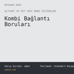 Kombi Esnek Bağlantı Seti 5li (Vanalı, Filtreli), Paslanmaz Çelik