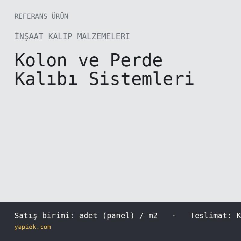 Çerçeveli Çelik Panel Kalıp 60x120 cm