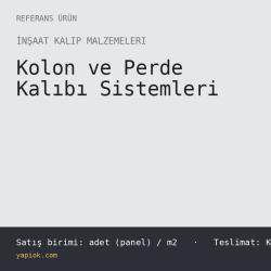 Çerçeveli Çelik Panel Kalıp 60x120 cm