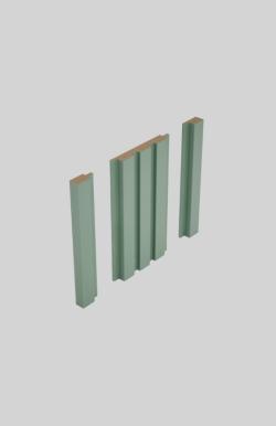 PELİ Talya Herdem Yeşil 115x2800x16 mm Duvar Paneli