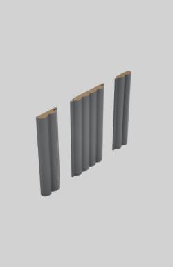 PELİ Melodi Nardo Gray 115x2800x16 mm Duvar Paneli