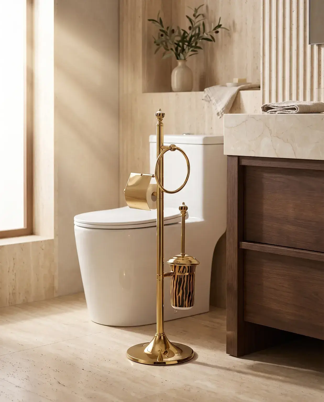 Pure Concept Tiger Zebra 3’lü Ayaklı Set Altın uygulama örneği