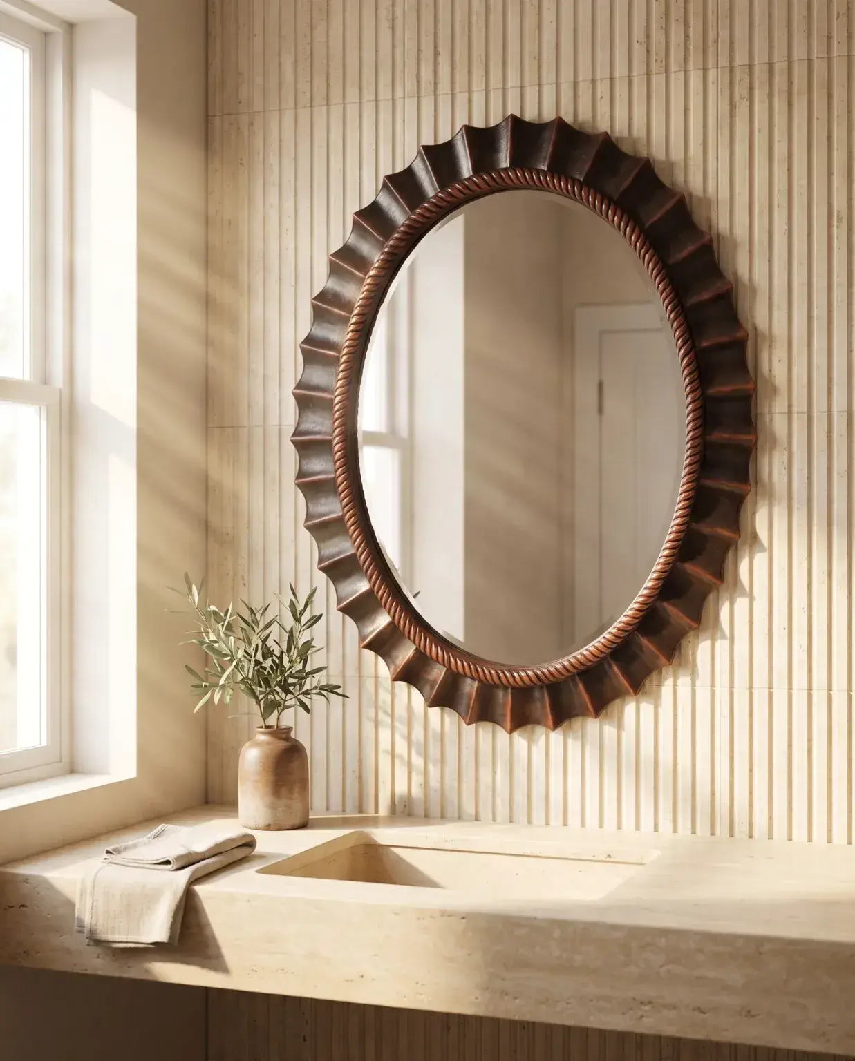 Pure Concept Dragon Ayna 70x90 cm Siyah Bakır uygulama örneği
