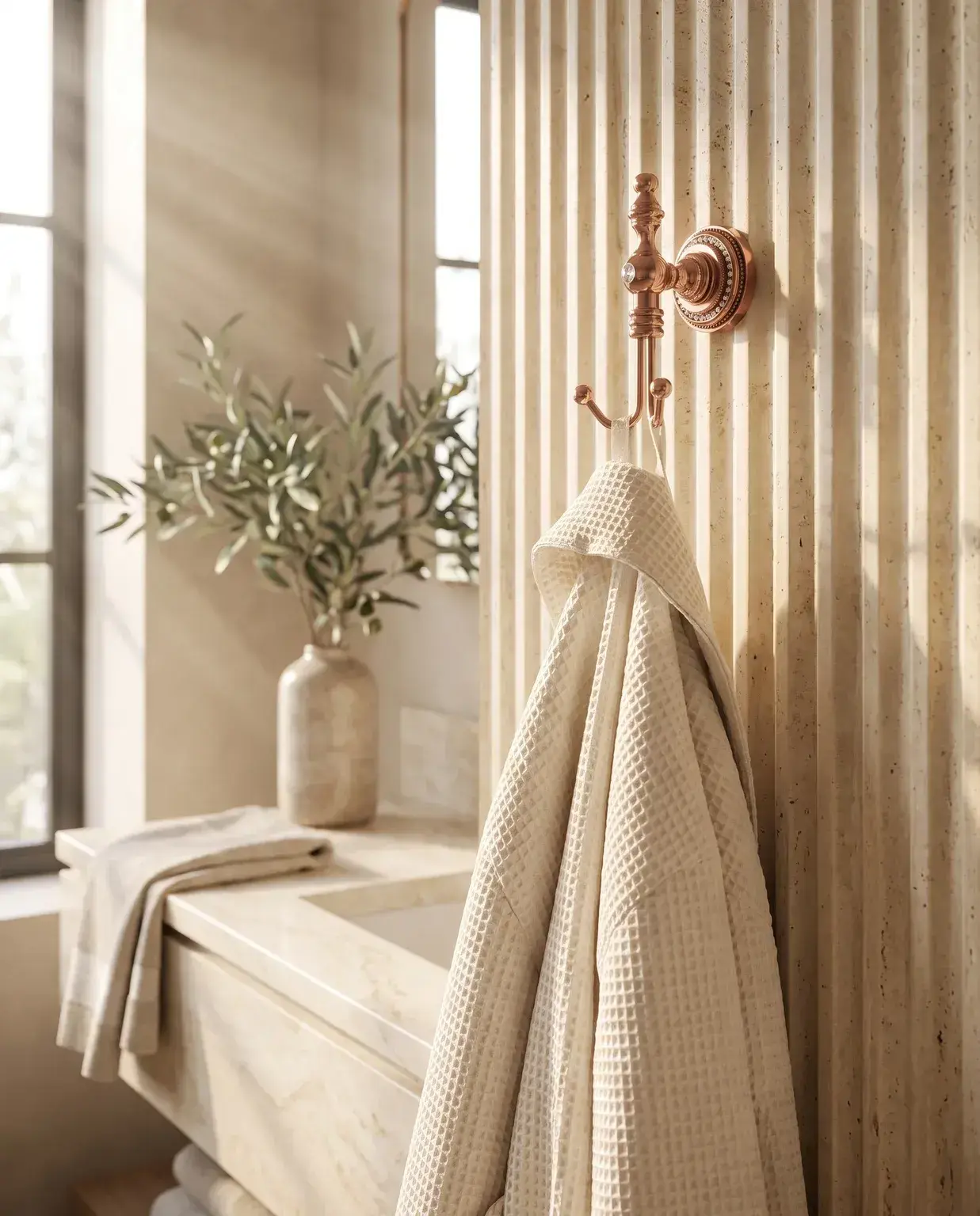 Pure Concept Crystal İkili Askılık Rose Gold uygulama örneği