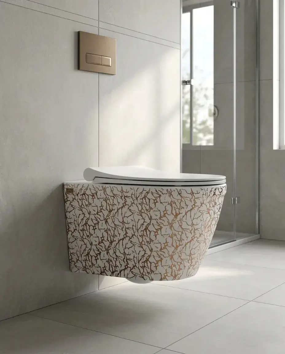 Pure Concept Marble Kanalsız Asma Klozet Gri Bronz uygulama örneği