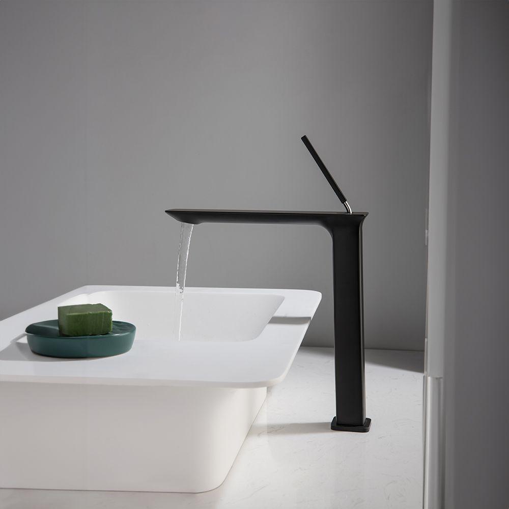 Pure Concept Elegant Çanak Lavabo Bataryası Mat Siyah uygulama örneği