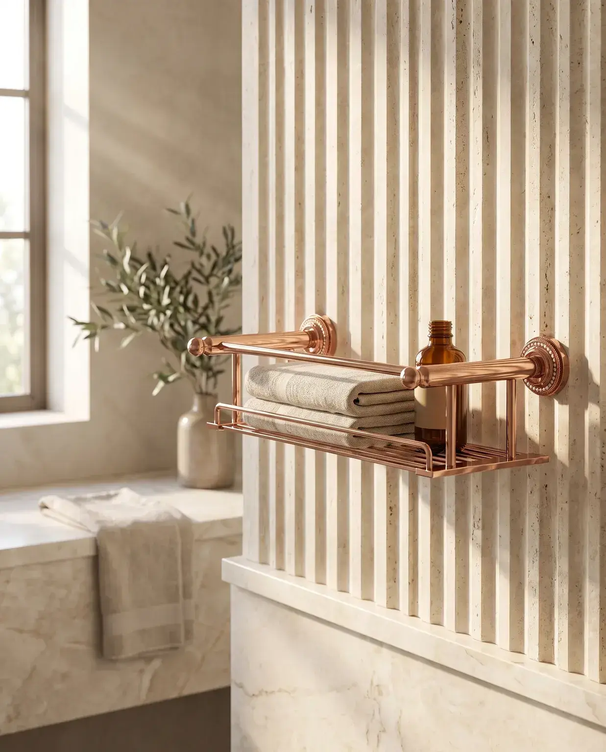Pure Concept Crystal Metal Etajer 40 cm Rose Gold uygulama örneği