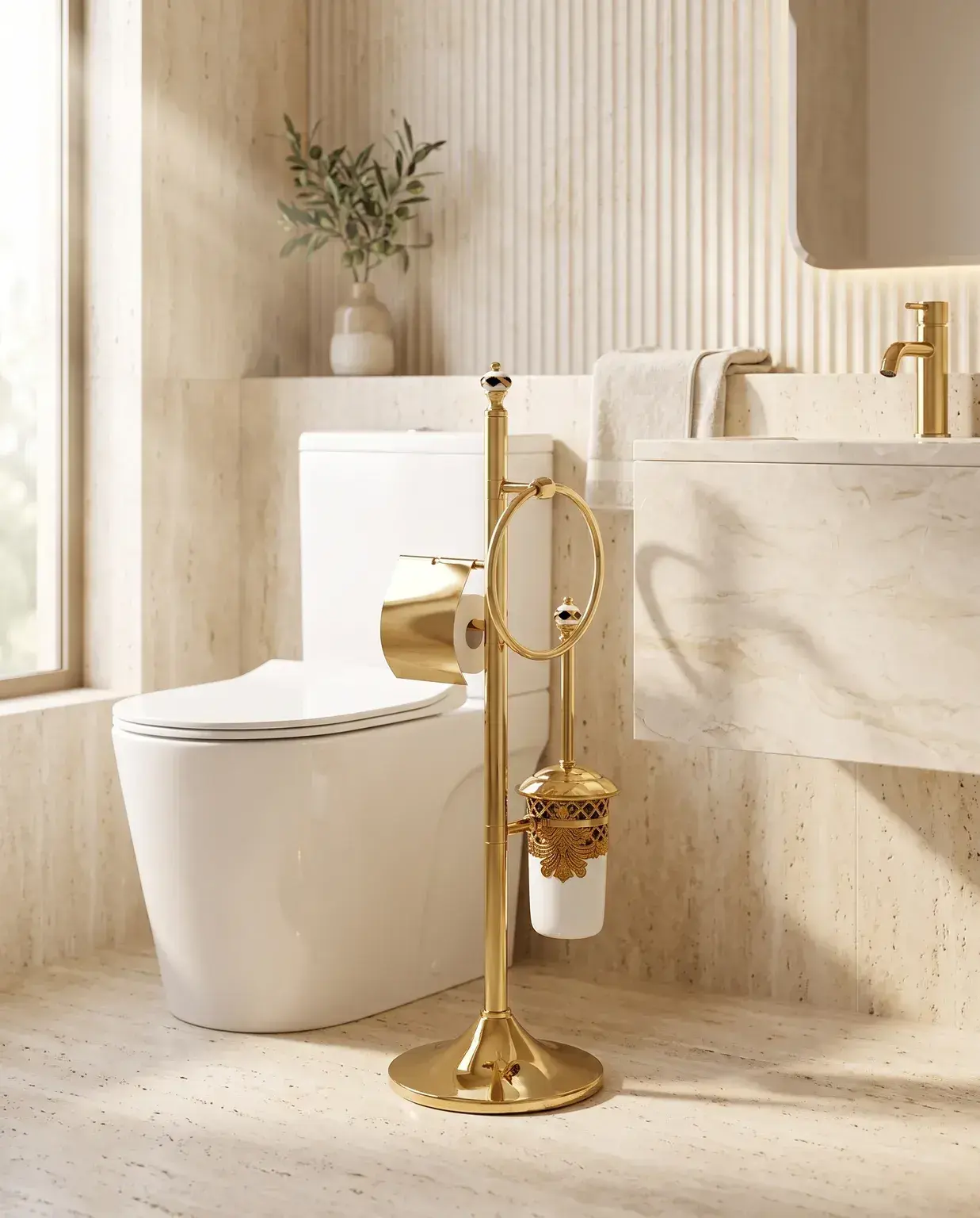 Pure Concept Kleopatra 3’lü Ayaklı Set Beyaz Altın uygulama örneği