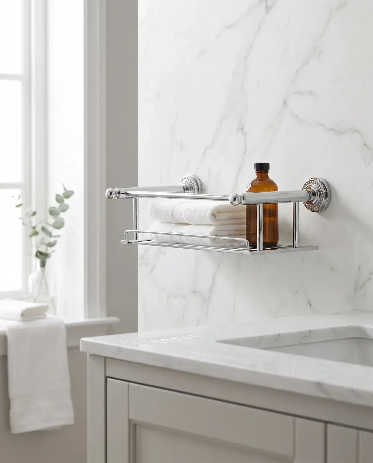 Pure Concept Crystal Metal Etajer 40 cm Krom uygulama örneği