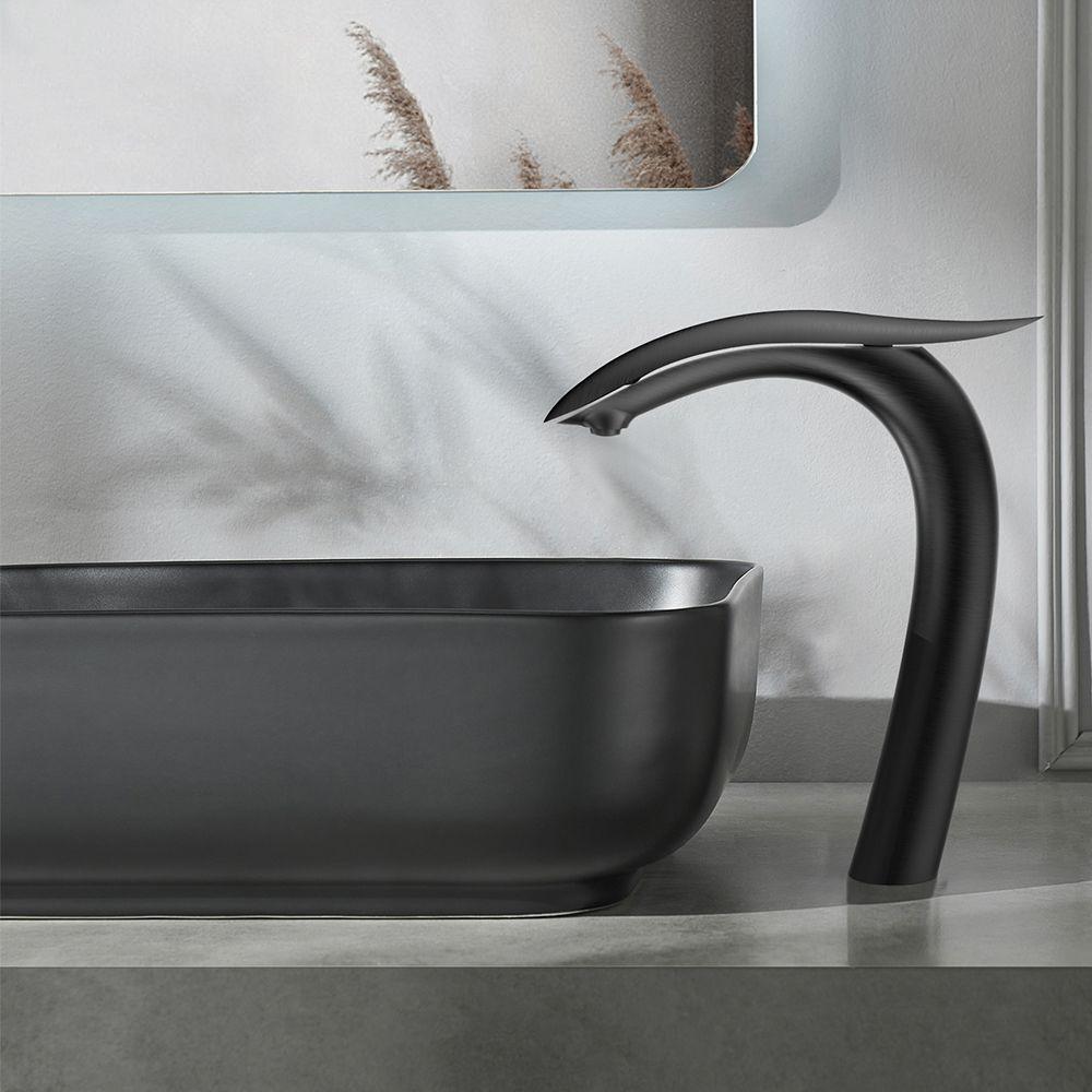 Pure Concept Swan Çanak Lavabo Bataryası Mat Siyah uygulama örneği