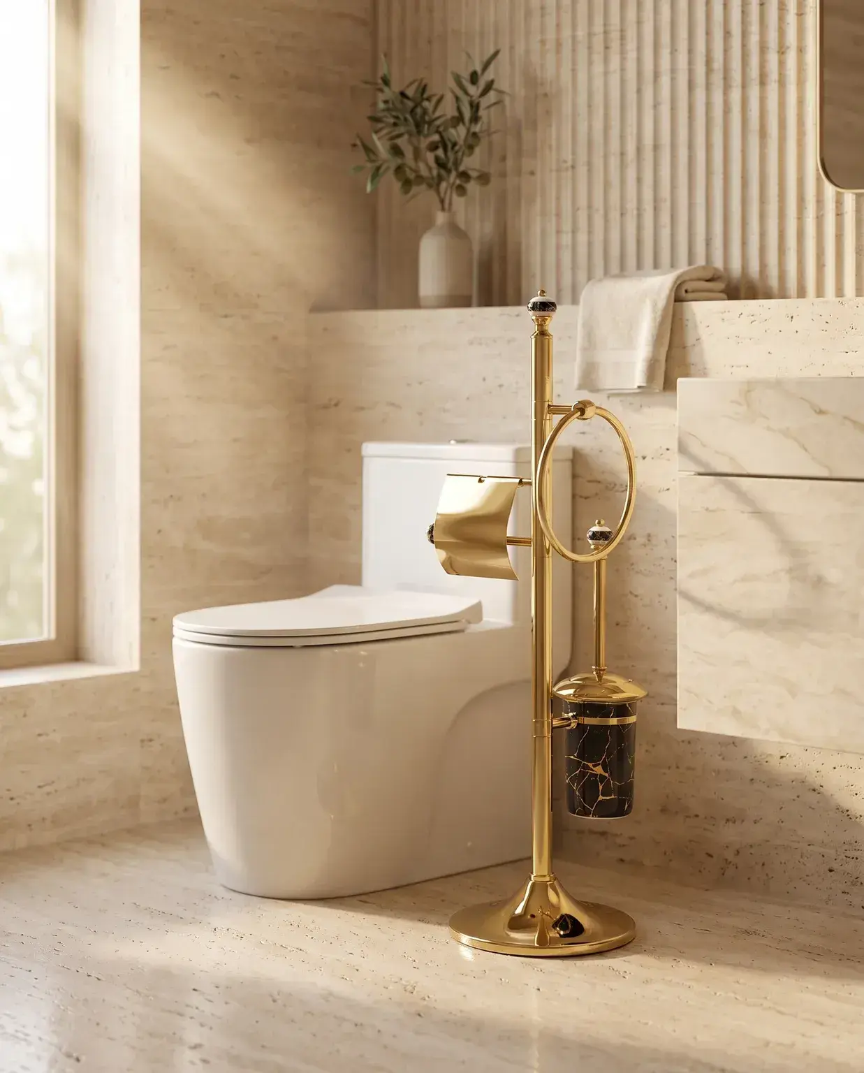 Pure Concept Galaksi 3’lü Ayaklı Set Altın uygulama örneği