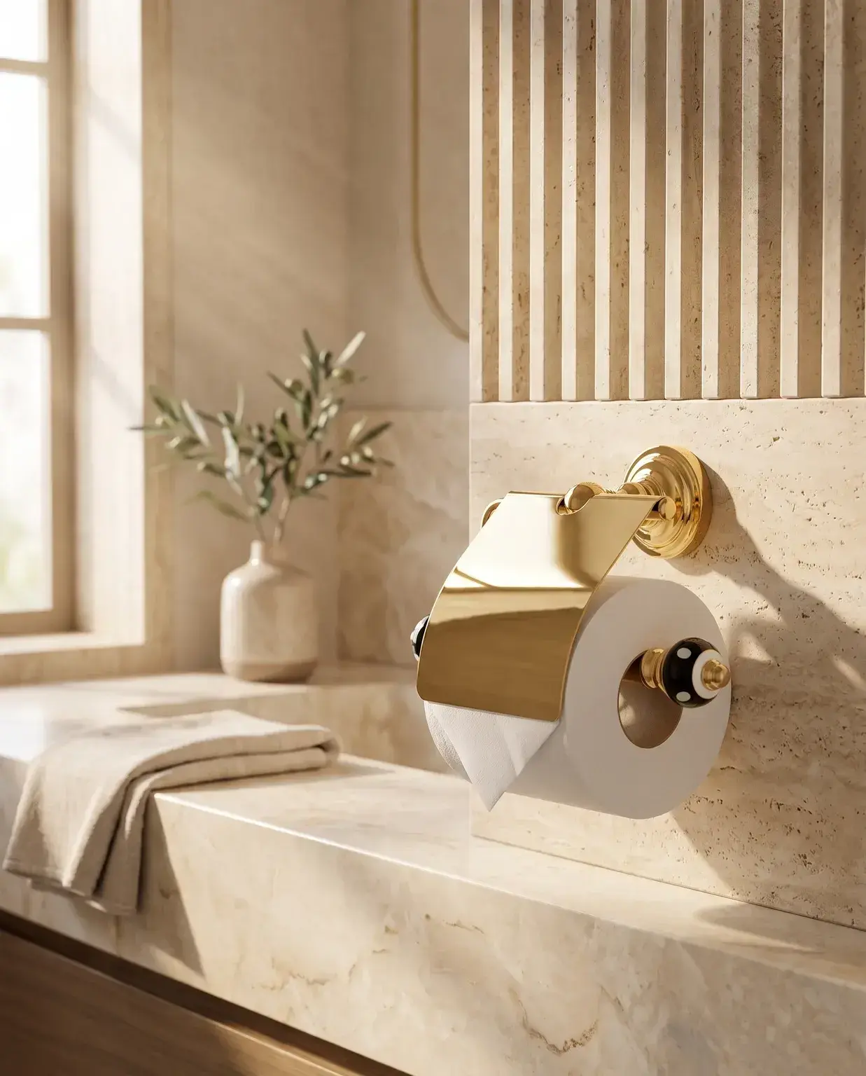 Pure Concept Puantiye Kapaklı Kağıtlık Siyah uygulama örneği