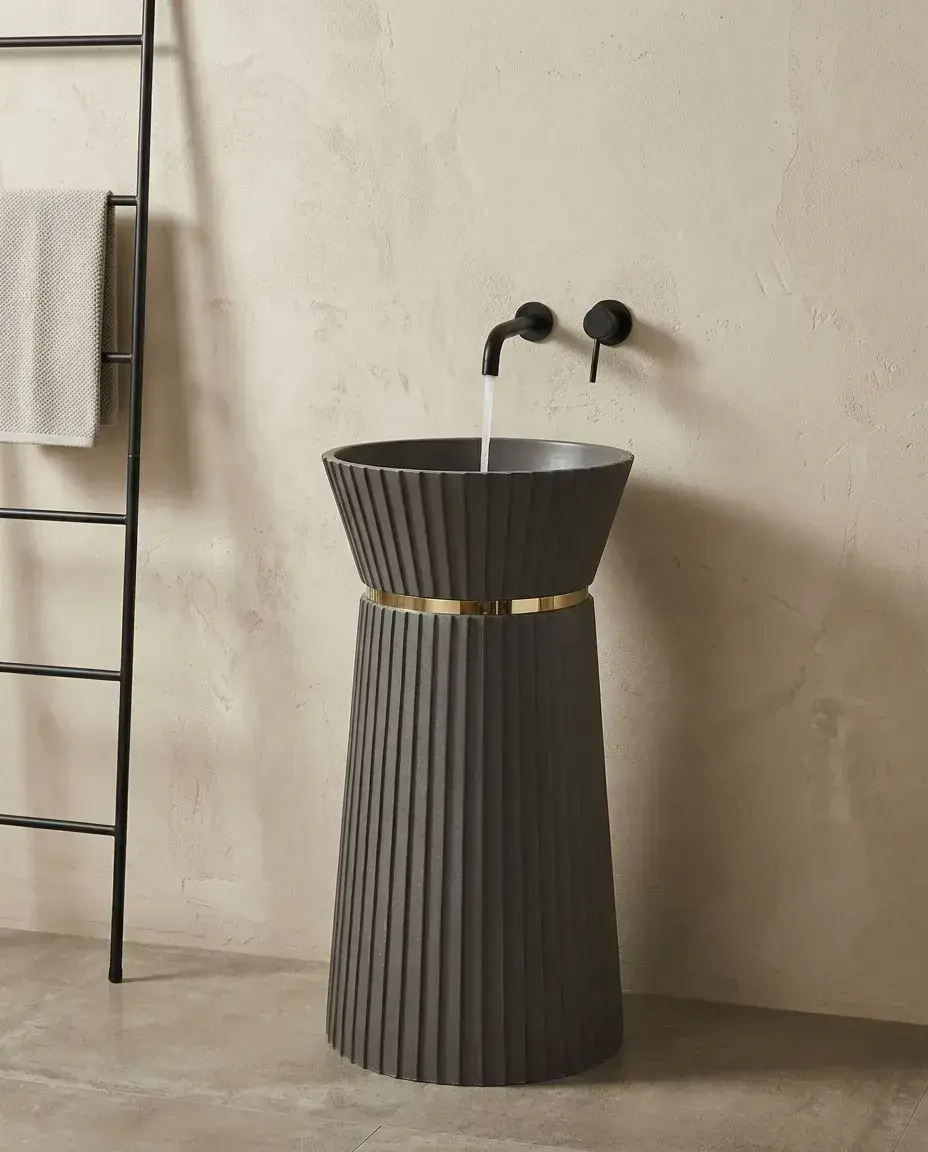 Pure Concept Glory Monoblok Lavabo Antrasit uygulama örneği