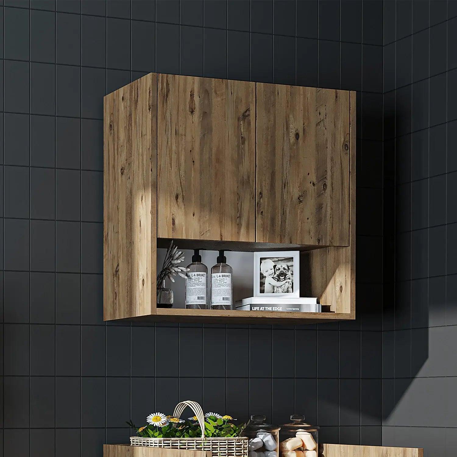 Roomart Çamaşır Makinesi Üst Dolabı Derin 65 cm Atlas Çam uygulama örneği