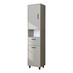 Roomart Rim Kirli Sepetli Çok Amaçlı Dolap 45 cm Kumtaşı Yükseklik 200 cm
