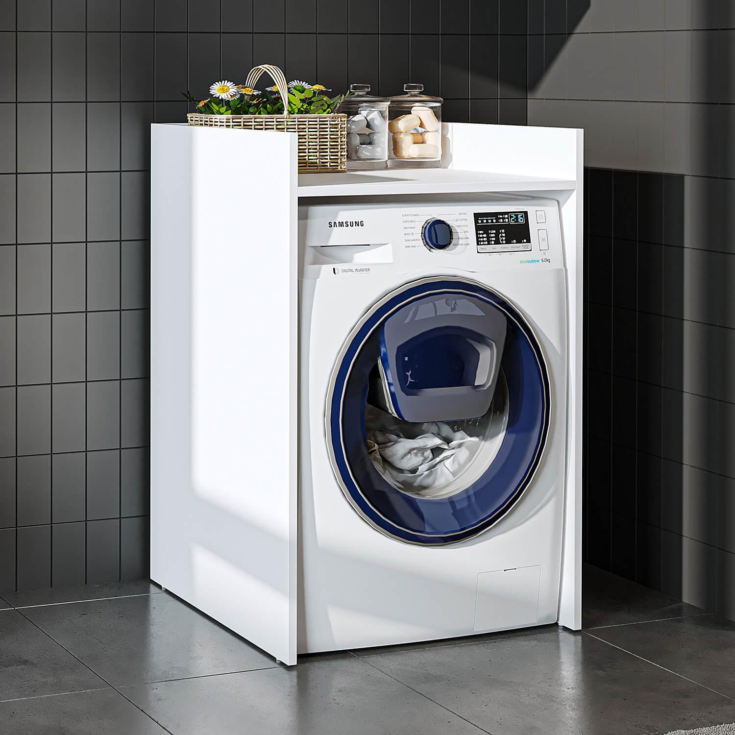 Roomart Çamaşır Makinesi Dolabı Derin 65 cm Beyaz uygulama örneği