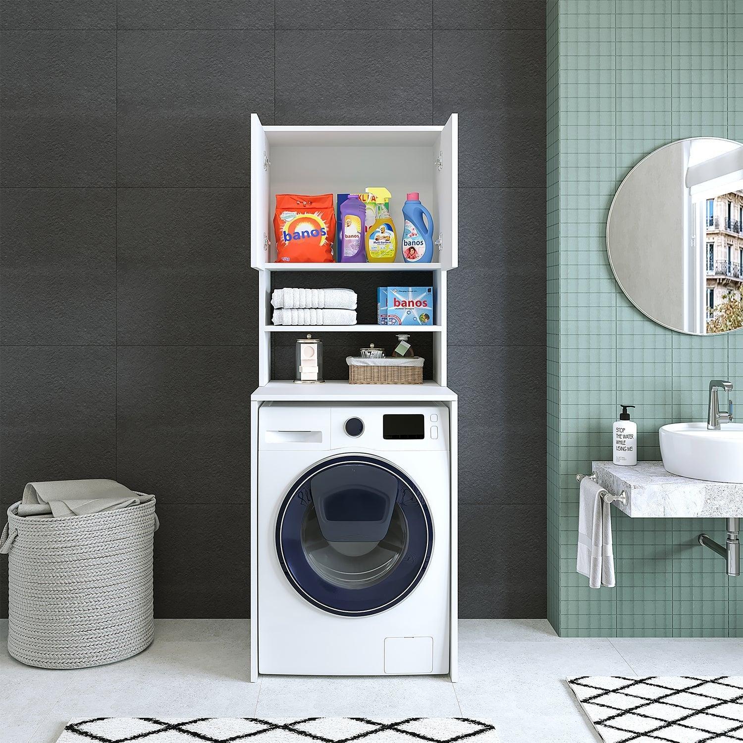 Roomart Eco Çamaşır Makinesi Dolabı 180 cm Beyaz uygulama örneği