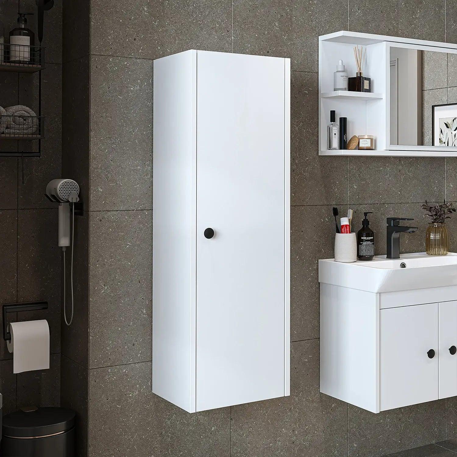 Roomart Ada Banyo Havlu Dolabı 35 cm Beyaz uygulama örneği