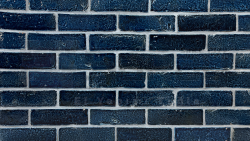 Saray Tuğla Sırlı Kaplama Tuğla Metalic Blue 215x65x15 mm
