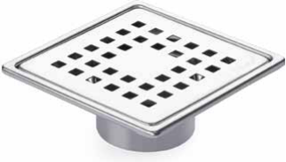 Sukar Line 9 10x10 cm Duş Süzgeci Alttan Çıkış Ø50 mm Kare Izgara Paslanmaz Komple Paslanmaz Çelik Kasa Sürme Yalıtım Köprülü uygulama örneği