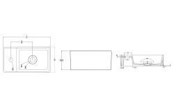 Turavit Smart Lavabo 22x41 cm Mat Beyaz uygulama örneği