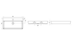 Turavit Vega Lavabo 80 cm Gece Rüyası
