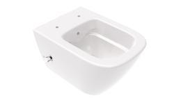 Turavit Luna Rimless Asma Klozet Ankastre Musluklu Parlak Beyaz uygulama örneği
