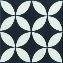 Yurtbay Seramik Stamp Siyah 20x20 Sırlı Porselen