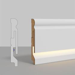 YILDIZ ENTEGRE Lumi Novart Beyaz 110 mm Süpürgelik