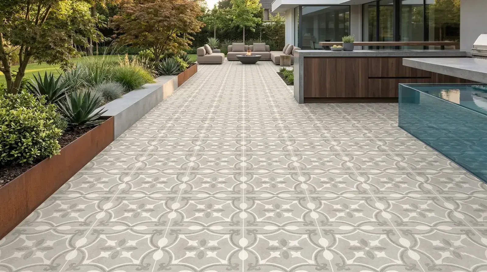 Altın Seramik 33x33 Perla Pattern uygulama örneği